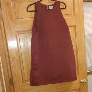 Sleeveless Burgundy Dress